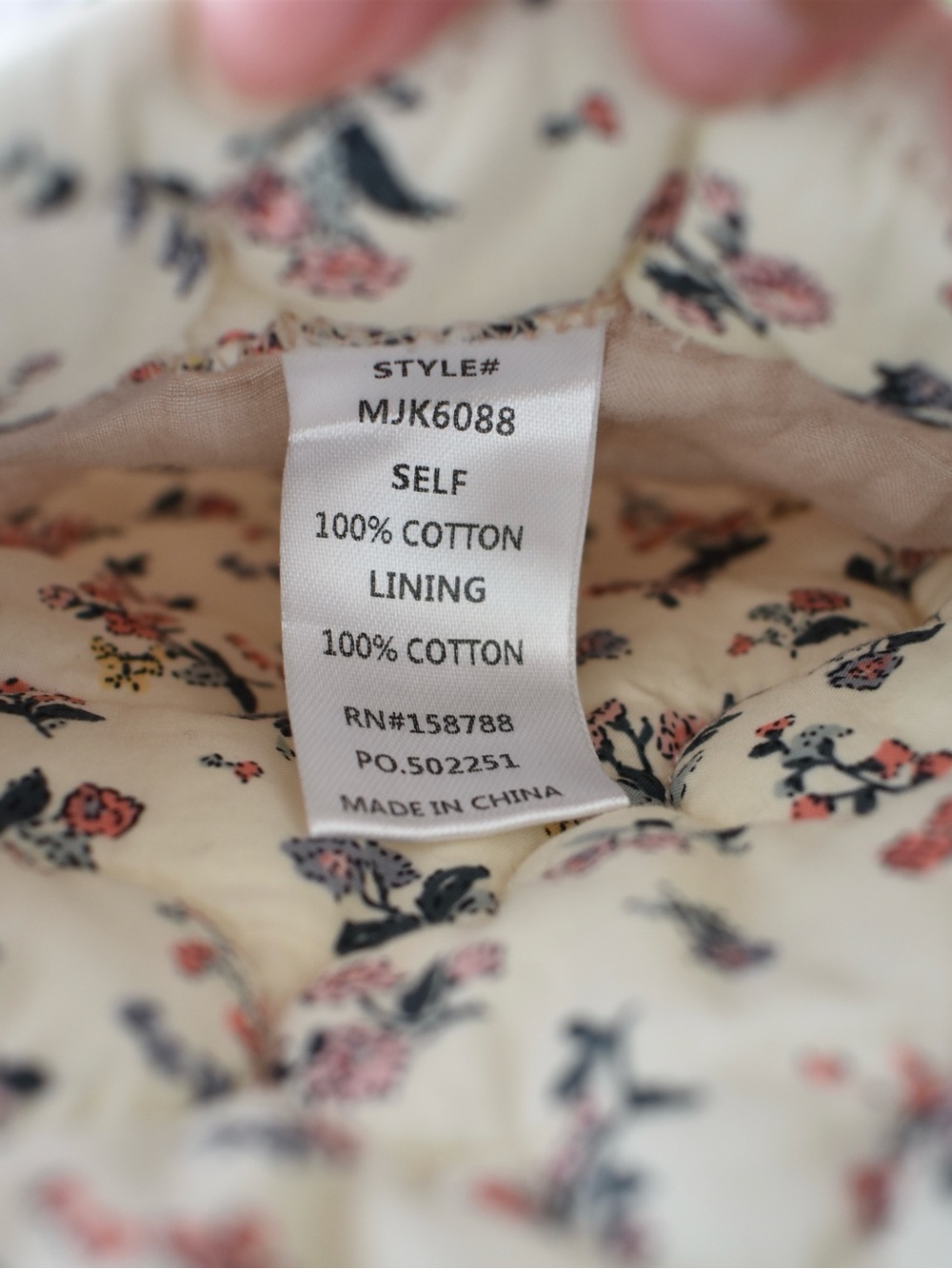 Anthropologie Cottagecore Mable Floral 100% Cotton Quilted Jacket size Medium - Picture 5 of 5